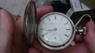 Elgin hunter case pocket watch [upl. by Edialeda]