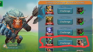 Limited challenge Barbaric journey Stage 4 very simple [upl. by Thomajan]