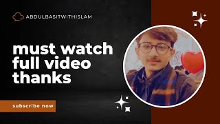 motivational video must watch full videoIslamic videowatch till endAbdul Basit [upl. by Kunin17]