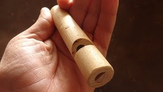 Make a wood whistle in five minutes [upl. by Renat]