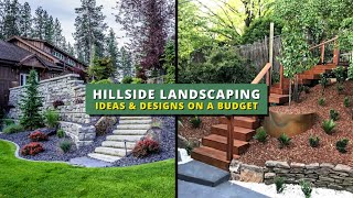 20 Easy Hillside Landscaping Ideas amp Designs on a Budget 👌 [upl. by Ahsakat]