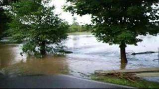 Hochwasser in Wasserkretscham Löbauer Wasserwmv [upl. by Eserahs]