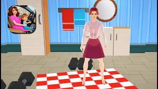 Virtual Mom Pregnant Sim Games  Do Exercise  Gameplay Walkthrough Part 2 [upl. by Ylirama]