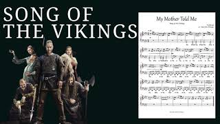 Song of the Vikings  My Mother Told Me  Piano Sheet Music [upl. by Htnamas]