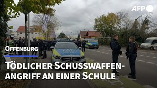 Tödlicher Schusswaffenangriff an einer Schule in Offenburg  AFP [upl. by Aifoz196]