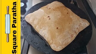 How to make Crispy Square Parathaچورس پراٹھا  step by step  squareparatha mangorecipes [upl. by Shutz286]