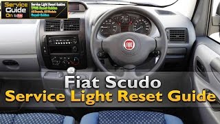 Fiat Scudo Service Light Reset [upl. by Magnolia]