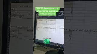 SIERROR es la función que nos ayuda a capturar errores en Excel Excel exceltips excel [upl. by Deanna]