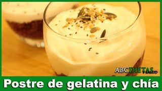 POSTRE DE GELATINA Y CHÍA [upl. by Wiltsey]