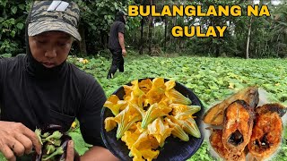 Bulaklak ng kalabasa na may pritong bangus bulanglang na gulay [upl. by Annelise]