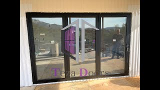 TEZA DOORS  TEZA 75 SERIES BIFOLD DOOR  108quot X 80quot  3 PANELS [upl. by Edorej50]