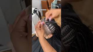 Freestyle Braids 🫶 freestylebraids braids hairstyle ytshorts viral [upl. by Yendirb]