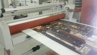 Printing vinyl and mounting on foamboard [upl. by Enneite]