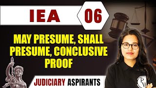 IEA 06  May Presume Shall Presume Conclusive Proof  CLAT LLB amp Judiciary Aspirants [upl. by Hyrup]