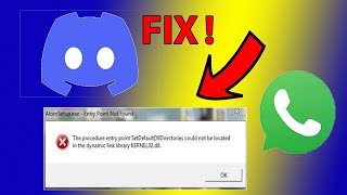 How To Fix Kernel32dll Error Discord And WhatsappBy Gaming With Awais [upl. by Laeira]