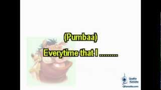 Hakuna Matata Karaoke Instrumental w Lyrics [upl. by Elyk]