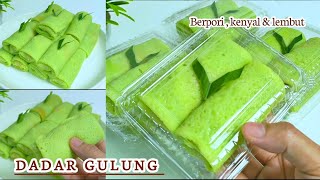 TIPS DADAR GULUNG BERPORI  TEKSTURE LEMBUT DAN KENYAL  DADAR GULUNG ISI KELAPA [upl. by Terence]