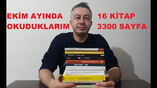 EKİM AYINDA OKUDUKLARIM16 KİTAP3300 SAYFA [upl. by Lednam]