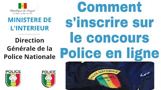 Comment sinscrire sur le concours Police en ligne [upl. by Linda625]