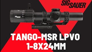 Sig Sauer Tango MSR 18x24 Illuminated BDC8 Rifle Scope w Mount [upl. by Norraa]