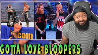 ROSS REACTS TO 20 MINUTES OF WWE BLOOPERS CAUGHT ON LIVE TV [upl. by Ees572]