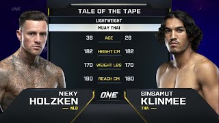 Nieky Holzken vs Sinsamut Klinmee  ONE Championship Full Fight [upl. by Aivatnwahs753]