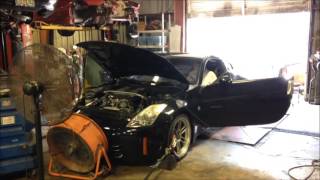 303whp bolt on 350z dyno vq35hr with PPE headers [upl. by Bodi]