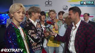 BTS Dishes on Their Epic AMAs Performance [upl. by Rider]