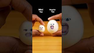 Mini egg 🆚 big egg🤣 shortvideo [upl. by Amyaj67]