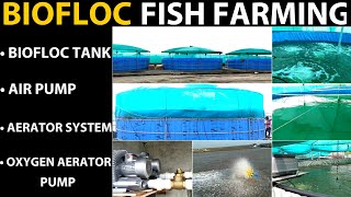 Biofloc Fish Farming Tank  Biofloc Fish Farming  Rajubhai Tradecorp  Aerator Water Oxygen Filter [upl. by Giselbert]