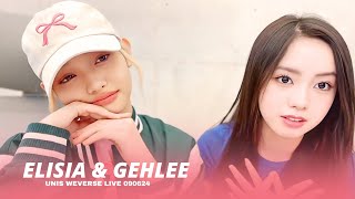 ELISIA AND GEHLE WEVERSE UNIS WEVERSE 090624 ENG SUB [upl. by Wootan]