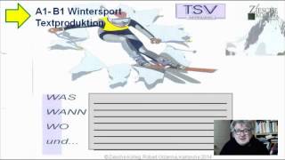 A1B1 Hören undTextproduktion Thema Wintersport [upl. by Nuahsyt450]