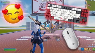 😴 1v1 CLIX Build fight  ASMR gameplay 😴 Fortnite KBM ASMR [upl. by Jerrome]