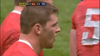 Dan Lydiates big thumping tackle vs France 2012 [upl. by Heeley]