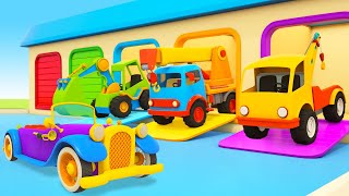 Mejores episodios Vehículos de Servicio Dibujos animados de coches para niños [upl. by Delainey]