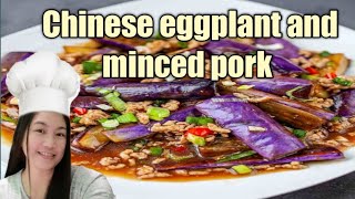 MINCED PORK WITH EGGPLANT CHINESE RECIPEHARVEY VLOG HONGKONG [upl. by Jacoba299]