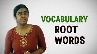 Best Tips for IBPS Bank PO GRE GMAT CAT  Vocabulary  Root Words [upl. by Nonie]