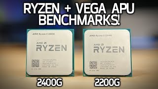 AMD Ryzen  Vega APUs Tested 2200G  2400G Benchmarks [upl. by Dita]