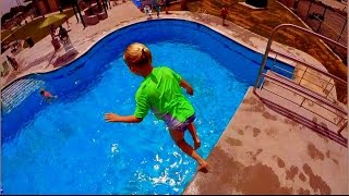 Platform Diving and Rock Wall Climbing at Jack Carter Pool [upl. by Iruam361]