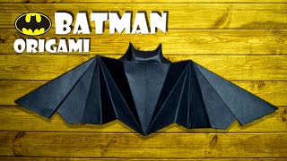 Batman Origami falten Fledermaus aus Papier basteln  batman paper origami bat DIY craft 4K [upl. by Anaila]