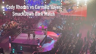 Cody Rhodes vs Carmelo Hayes  Smackdown DARK MATCH Sacramento CA 9202024 4K [upl. by Nuaj615]