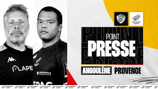 POINT PRESSE DAVANTMATCH  ANGOULÊME  PROVENCE RUGBY [upl. by Namharludba]