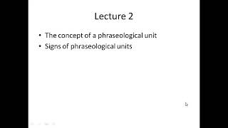 The concept of a phraseological unit [upl. by Ettener]