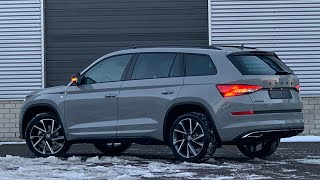 Skoda NEW Kodiaq Sportline 2021 in 4K Steel Grey Special 20 Inch Vega Walk around amp detail inside [upl. by Gilda726]