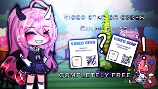 ꒰ ♡ ꒱ video star qr codes  colouring  COMPLETELY FREE  tutorial꒰ ♡ ꒱ [upl. by Gaulin]