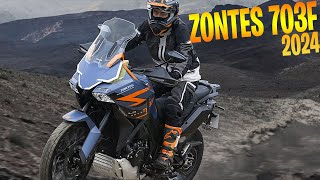 ✅Zontes 703F 2024✅ Une moto chinoise bien équipée qui donne envie  et franchement jolie [upl. by Odraude]