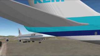 Tenerife Airport Disaster Animated Google Earth Model [upl. by Slaohcin]