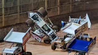 Sprintcars  Baypark Speedway  Opening Night 261024 [upl. by Kcirrag161]