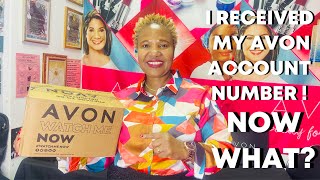 I RECEIVED MY AVON ACCOUNT NUMBER NOW WHAT [upl. by Aihsiym]