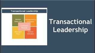 Transactional Leadership Theory Explained [upl. by Kalman123]